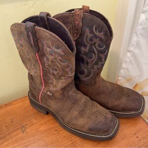Justin Leather Gypsy Boots Women's 8.5